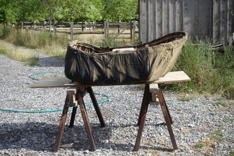 Teifi coracle for rehoming and repair