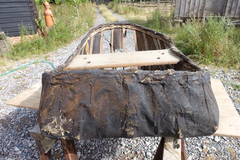 Teifi coracle for rehoming and repair