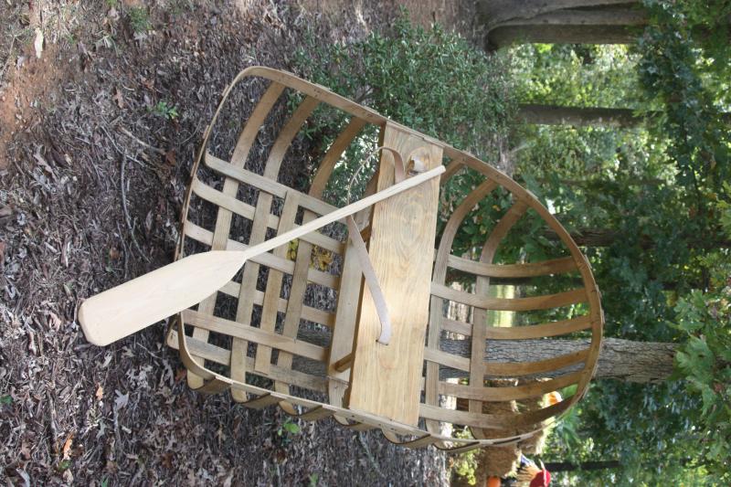 Frame completed with roughed out paddle
