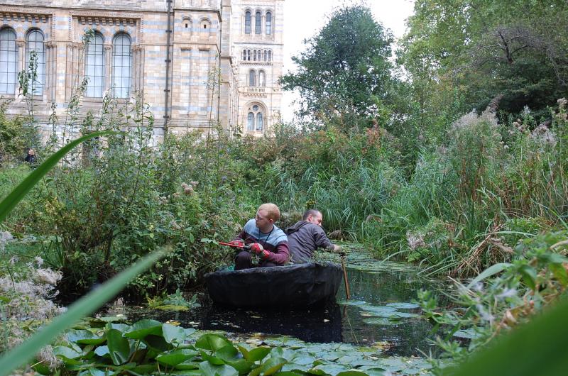 Coracle in use at NHM London